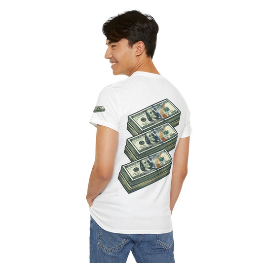 Color: White | 100 Bucks Premium Graphic Tee