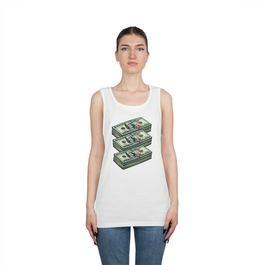 Color: White | 100 Bucks Tank Top