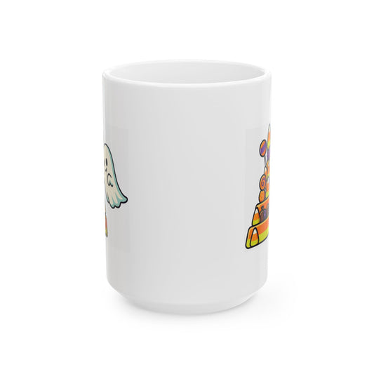 "Worship Candy" White Ceramic Mug — Graphic