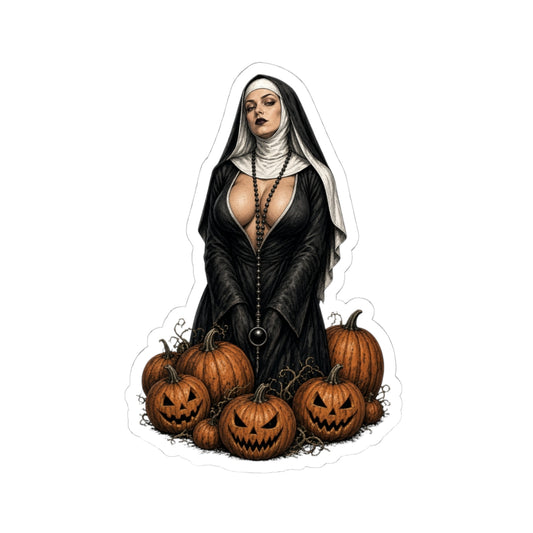 "Halloween Nun" Sticker — Main