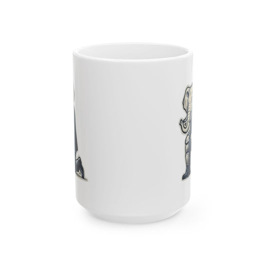 "The Knee Pad Caucus" White Ceramic Mug — Graphic