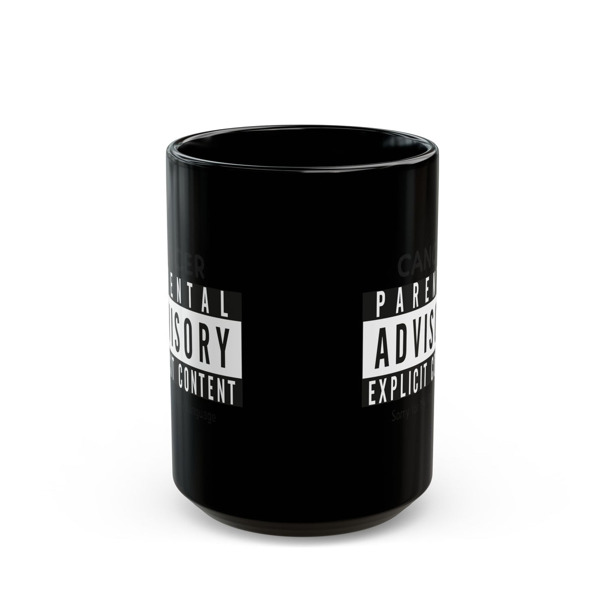 "Sorry For My Filthy Language" Black Ceramic Mug