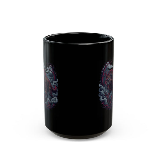 "The Beast of Gévaudan (France)" Black Ceramic Mug