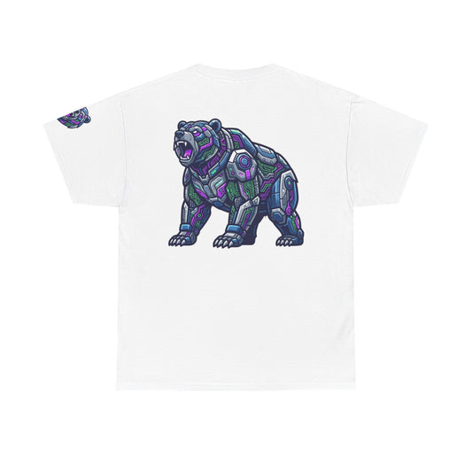 Color: White | Cyber Bear Premium Graphic Tee