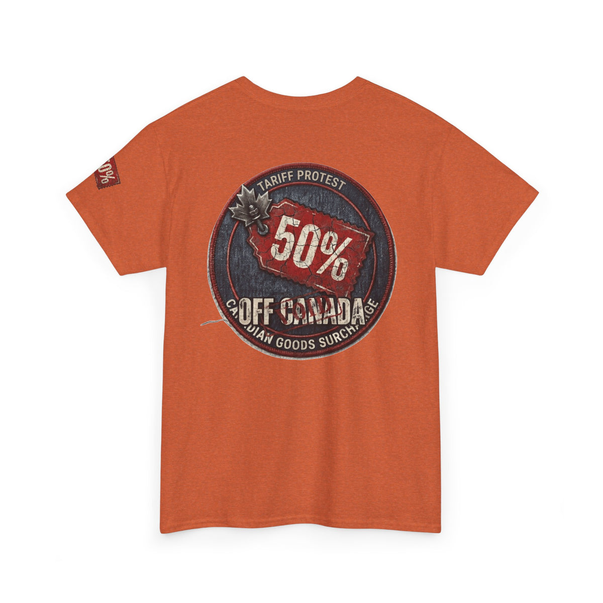 Color: Antique Orange | 50% Off Canada Premium Graphic Tee