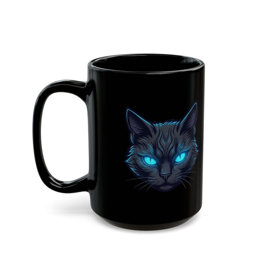 "Guardian of the Book of Shadows" Black Ceramic Mug — Graphic