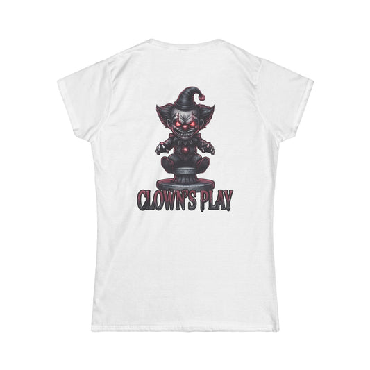 Color: White | Clown Play Women's Tee