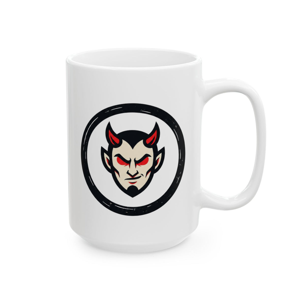 "Tallies to Hell" White Ceramic Mug — Graphic