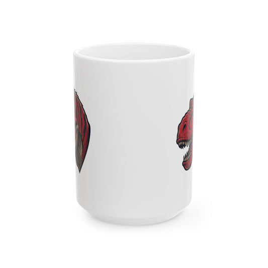 "Kasai Rex (Central Africa)" White Ceramic Mug — Graphic