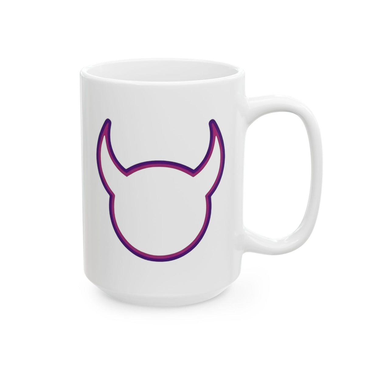 "I'm The Girl Satan's Mom Warned About" White Ceramic Mug — Graphic