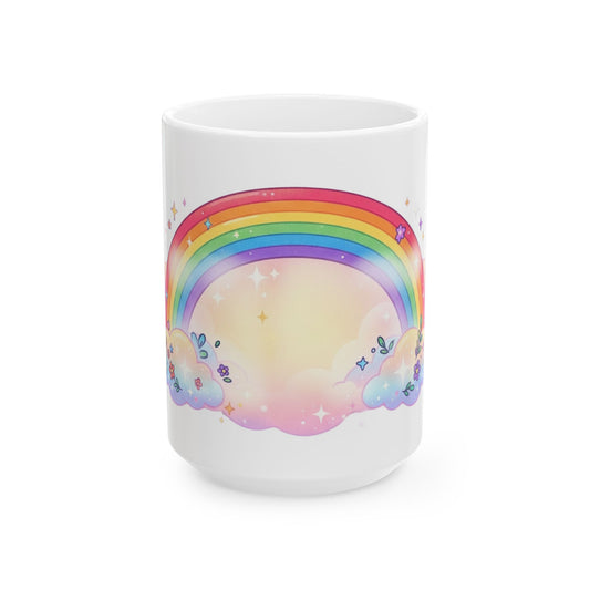 "Gay Away The Pray" White Ceramic Mug — Graphic