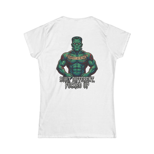 Color: White | Built Different Women's Tee