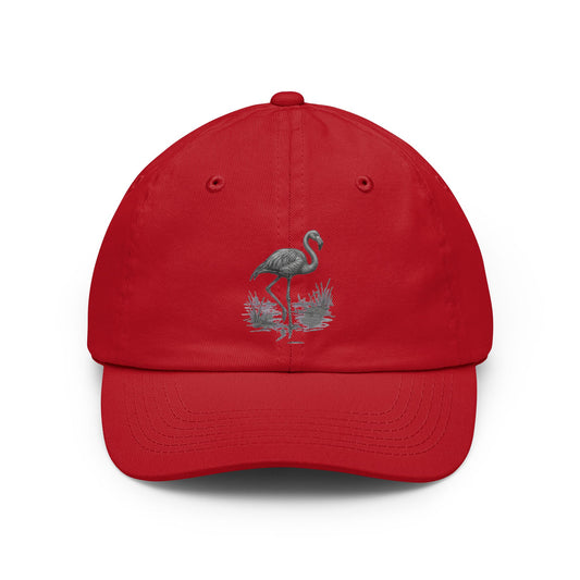 Color: Red | Pencil Sketch Art Flamingo Dad Hat