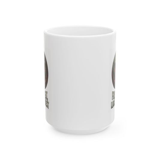"Fresh Meat, Local Harvest" White Ceramic Mug