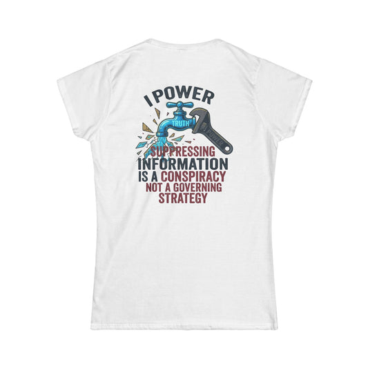 Color: White | Protest Series - Let It Flow Women's Tee