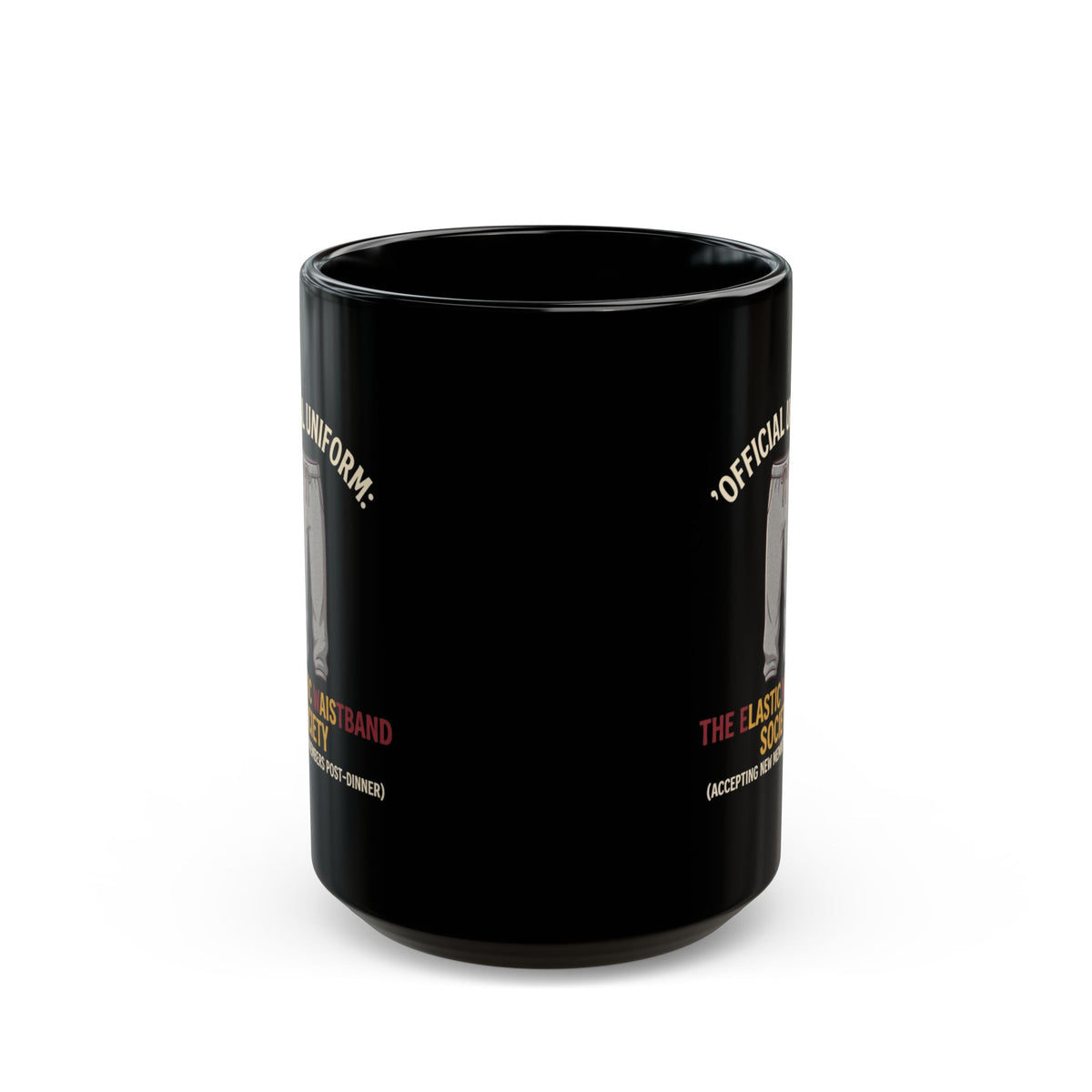 "Offical Thanksgiving Uniform" Black Ceramic Mug