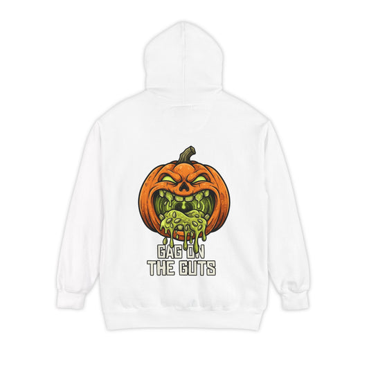 Color: White | Gag On The Guts Garment-Dyed Hoodie