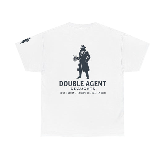 Color: White | Double Agent Draughts Premium Graphic Tee