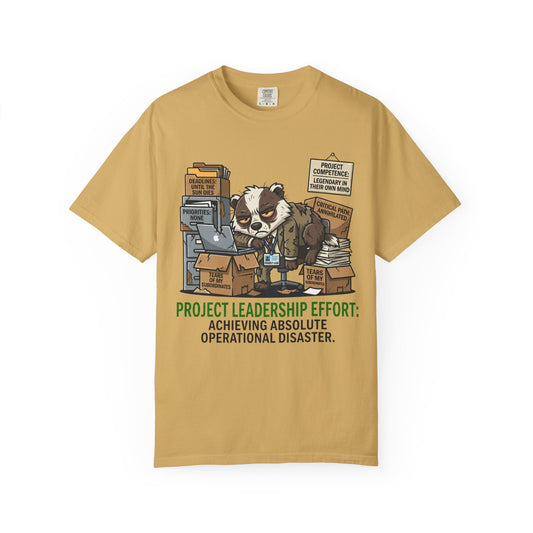 Color: Mustard | Project Leader Unisex Garment-Dyed Tee