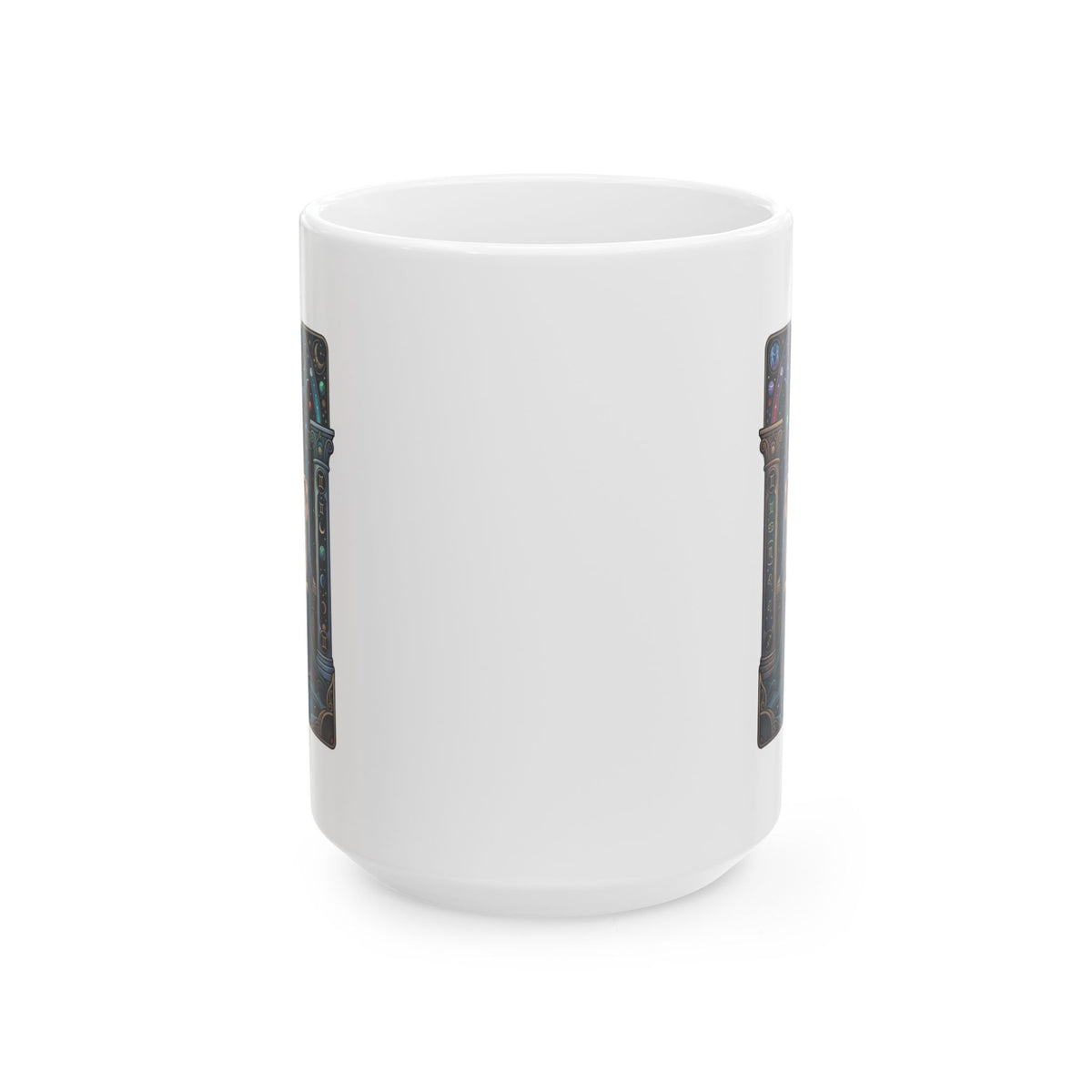 "The Cosmic Tarot (High Priestess)" White Ceramic Mug