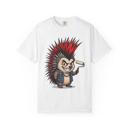Color: White | Punkupine Unisex Garment-Dyed Tee