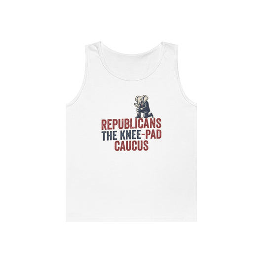 Color: White | The Knee Pad Caucus Tank Top
