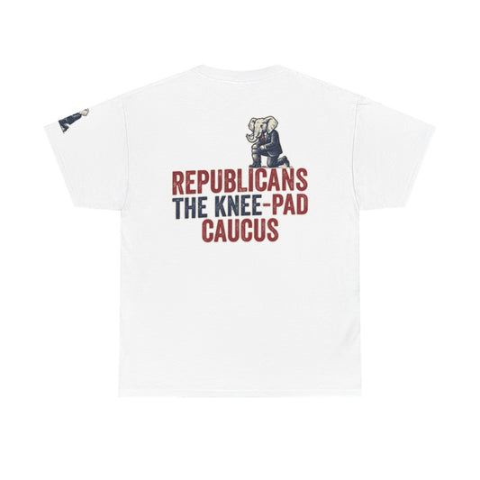 Color: White | The Knee Pad Caucus Premium Graphic Tee