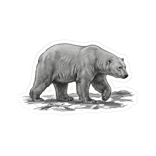 "Pencil Sketch Art Polar Bear" Sticker — Main