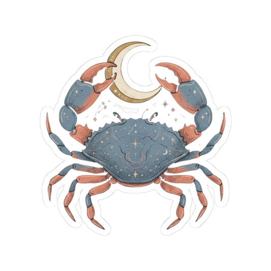 "Cancer The Moon Child Crab" Sticker — Main