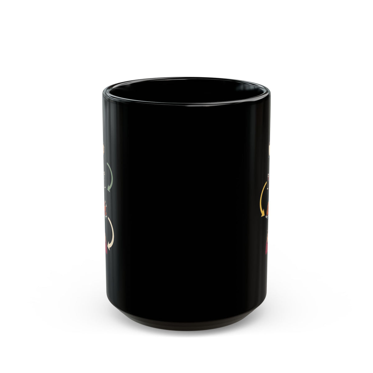"Thanksgiving Regrets" Black Ceramic Mug