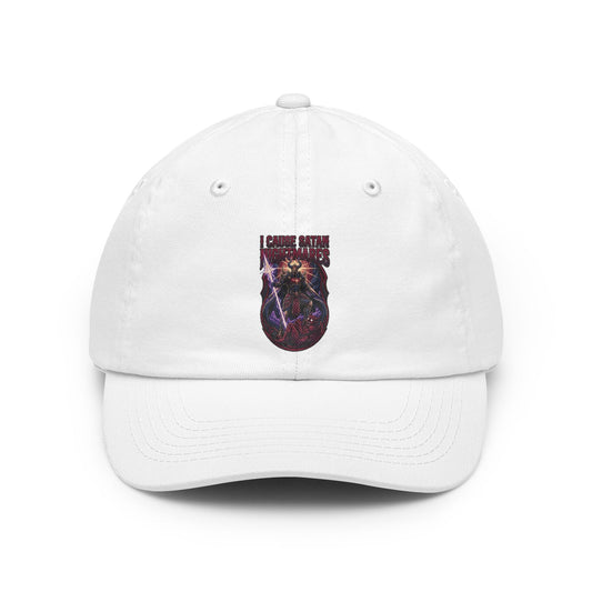 Color: White | I Cause Satan Nightmares Dad Hat