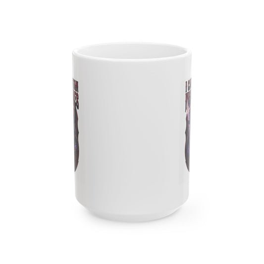 "I Cause Satan Nightmares" White Ceramic Mug