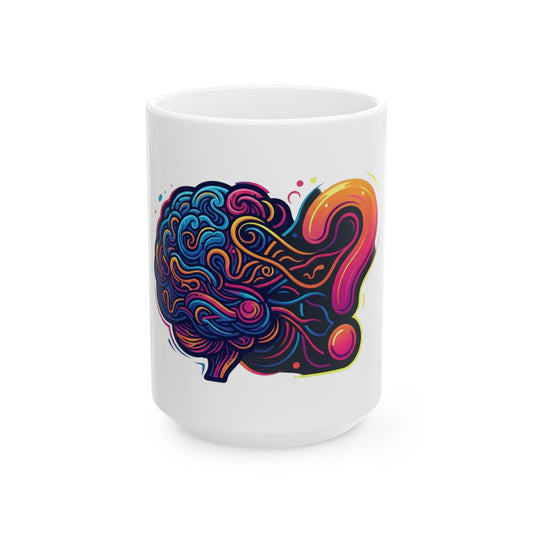 "Professional Overthinker" White Ceramic Mug — Graphic