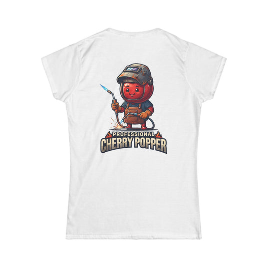 Color: White | Professional Cherry Popper Women's Tee