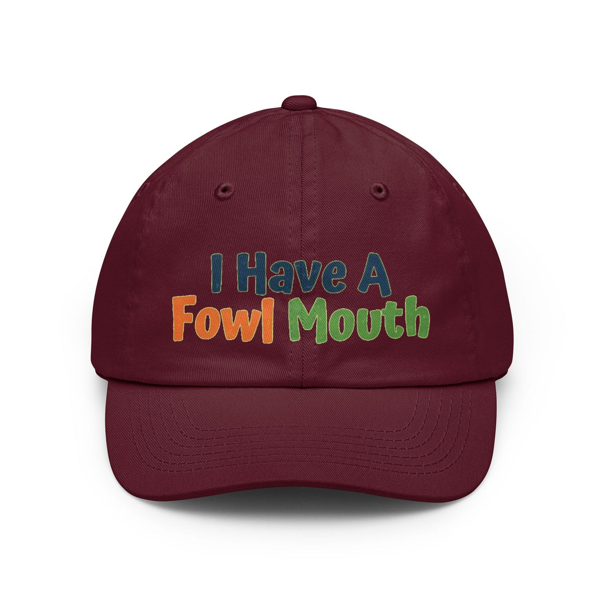 Color: Maroon | Fowl Mouth Dad Hat