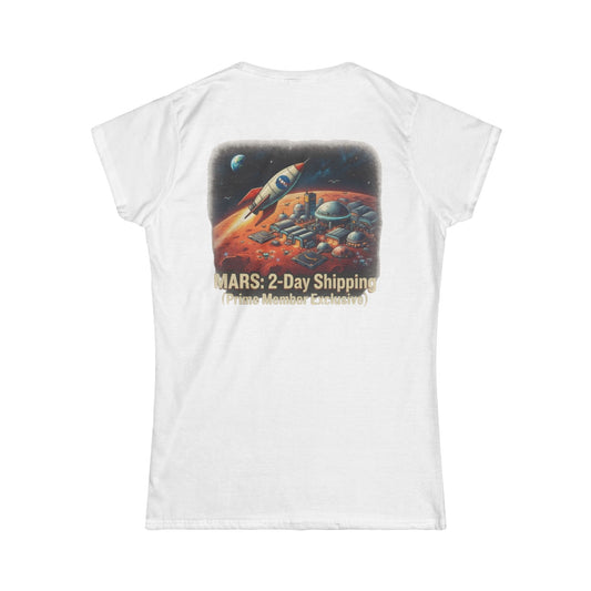 Color: White | Mars 2 Day Shipping Women's Tee