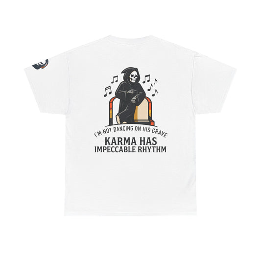 Color: White | Dancing On Grave Premium Graphic Tee