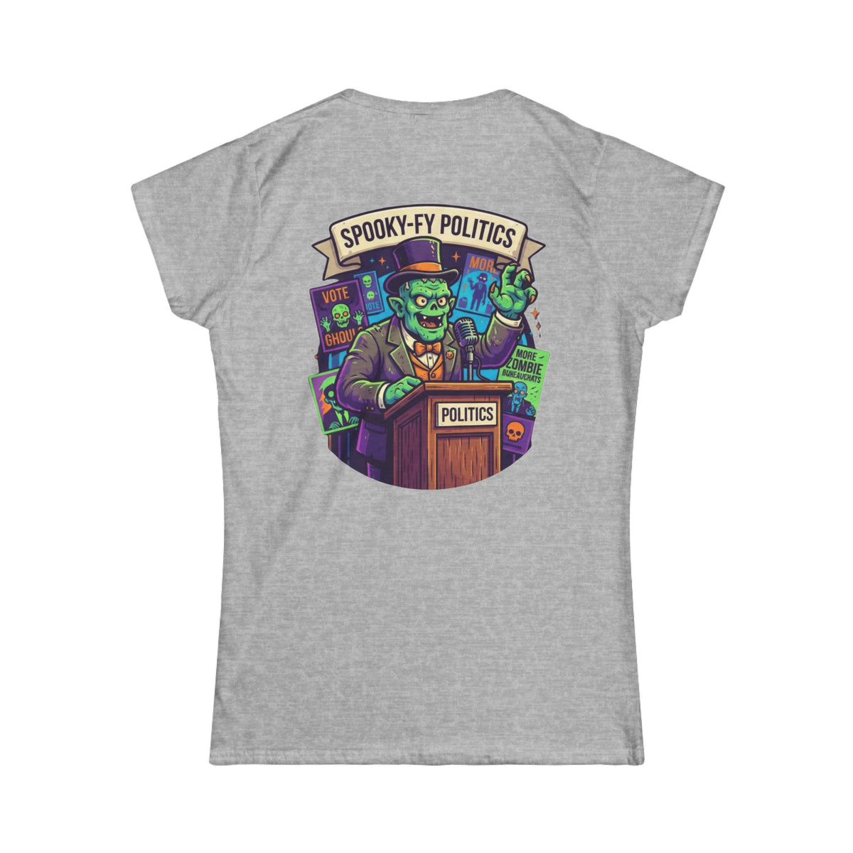 Color: Sport Grey | Spooky-Fy Politics Women's Tee