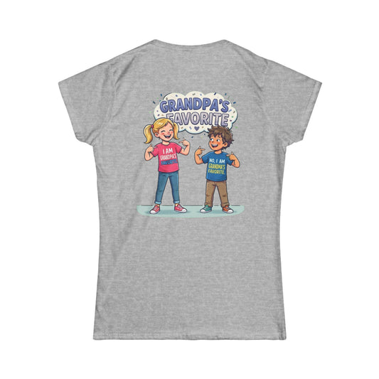 Color: Sport Grey | Grandpa's Favorite Women's Tee
