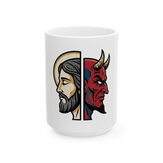 "Paradox" White Ceramic Mug — Graphic