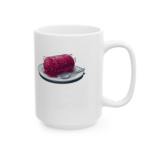 "Yes It's From A Can" White Ceramic Mug