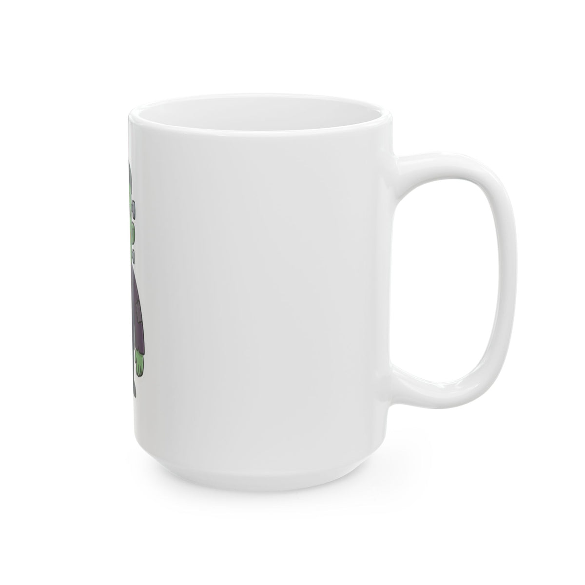 "Frankenstein" White Ceramic Mug