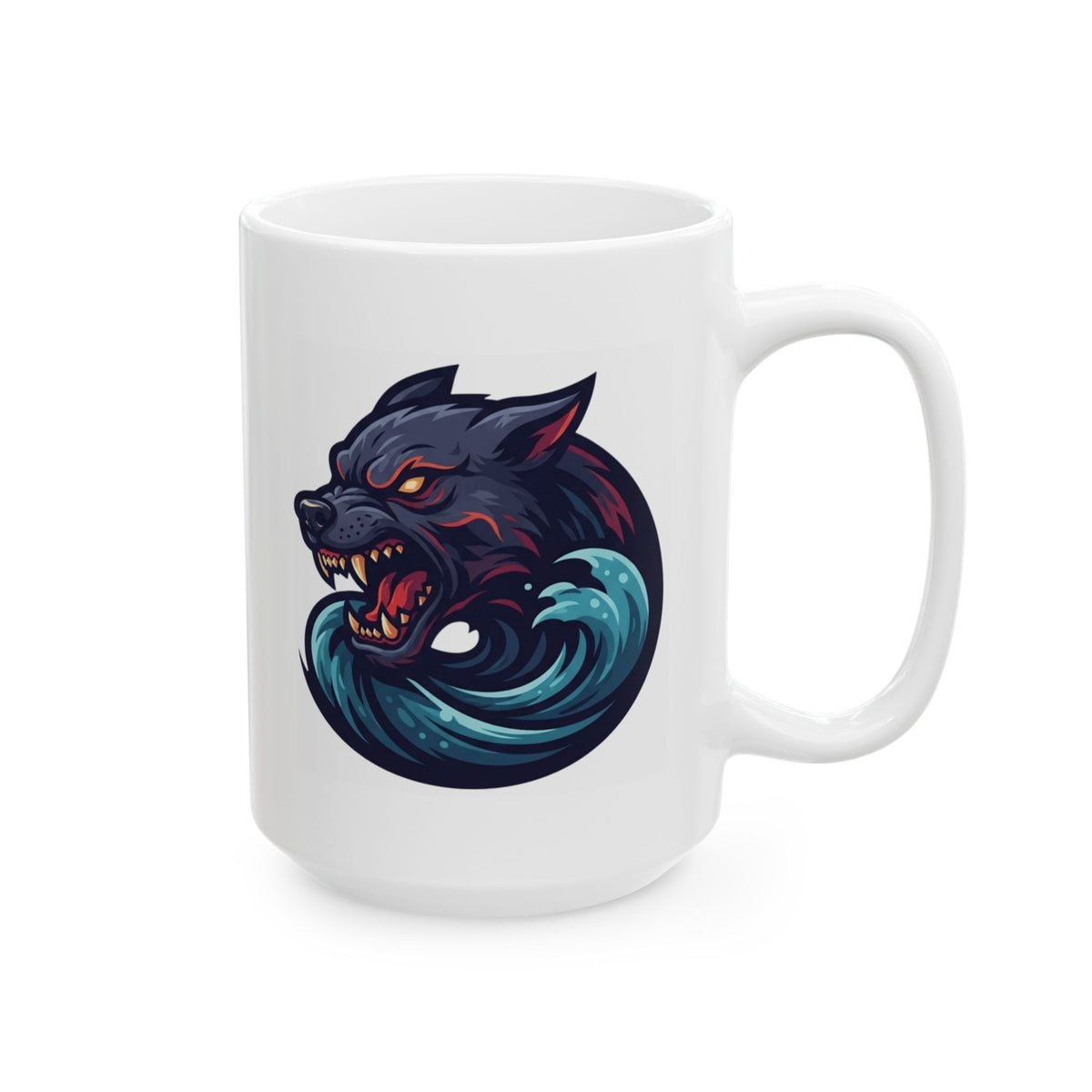 "Charybdis and Scylla (Greek Mythology)" White Ceramic Mug — Graphic