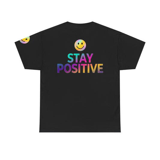 Color: Black | Stay Positive Premium Graphic Tee
