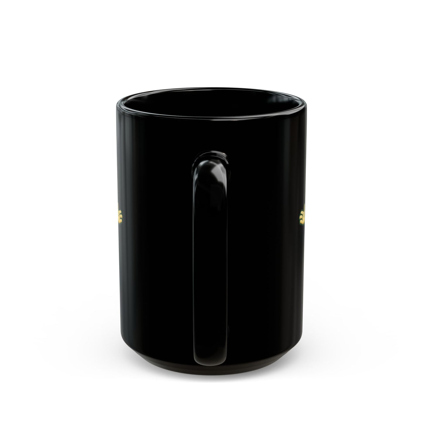 "If You're Grass You're Very Happy" Black Ceramic Mug — Graphic