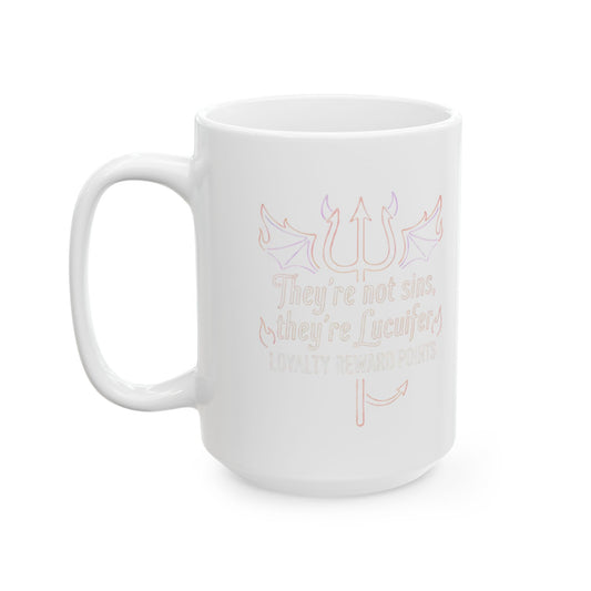 "Lucifer Loyalty" White Ceramic Mug