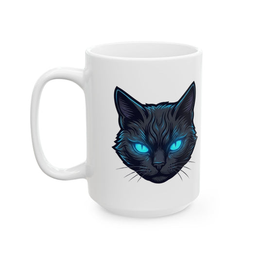 "Guardian of the Book of Shadows" White Ceramic Mug — Graphic