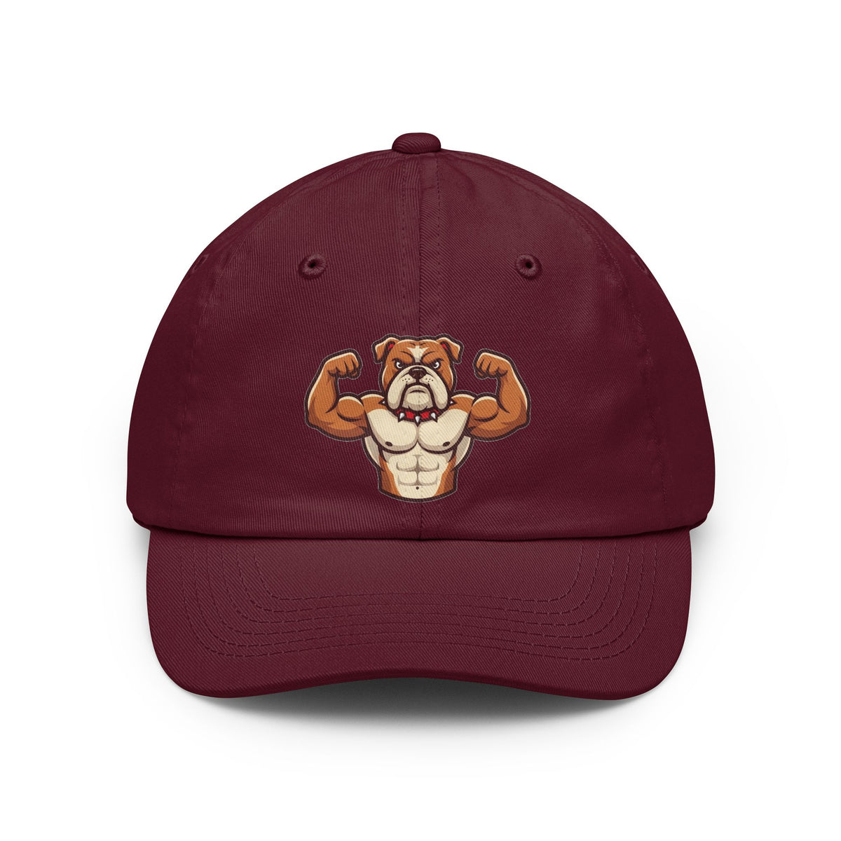 Color: Maroon | Bull Credible Dad Hat — Graphic