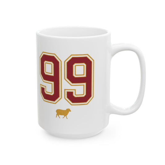 "Good Book Series 99 Unrepentant Sinner" White Ceramic Mug — Graphic