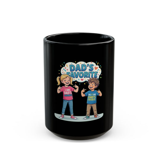 "Dad's Favorite" Black Ceramic Mug